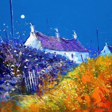 Autumn Evening Gloaming Easdale Island 20x20 Autumn Evening Gloaming Easdale Island 20x20